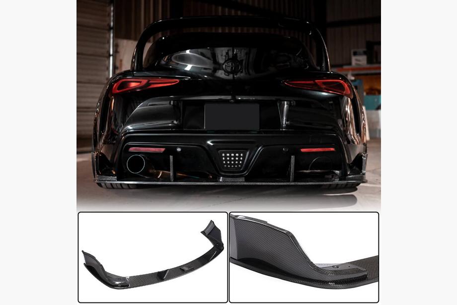 Toyota Supra 2019- гг. Диффузор заднего бампера V2 (Карбон) Image