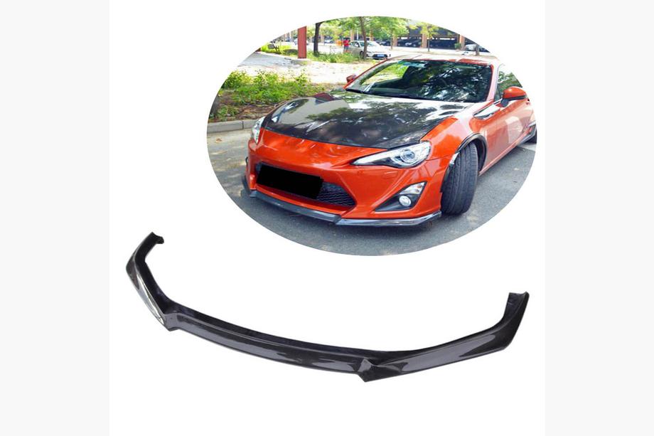 Toyota GT86 2011- гг. Накладка на передний бампер Lip V1 (Карбон) Image