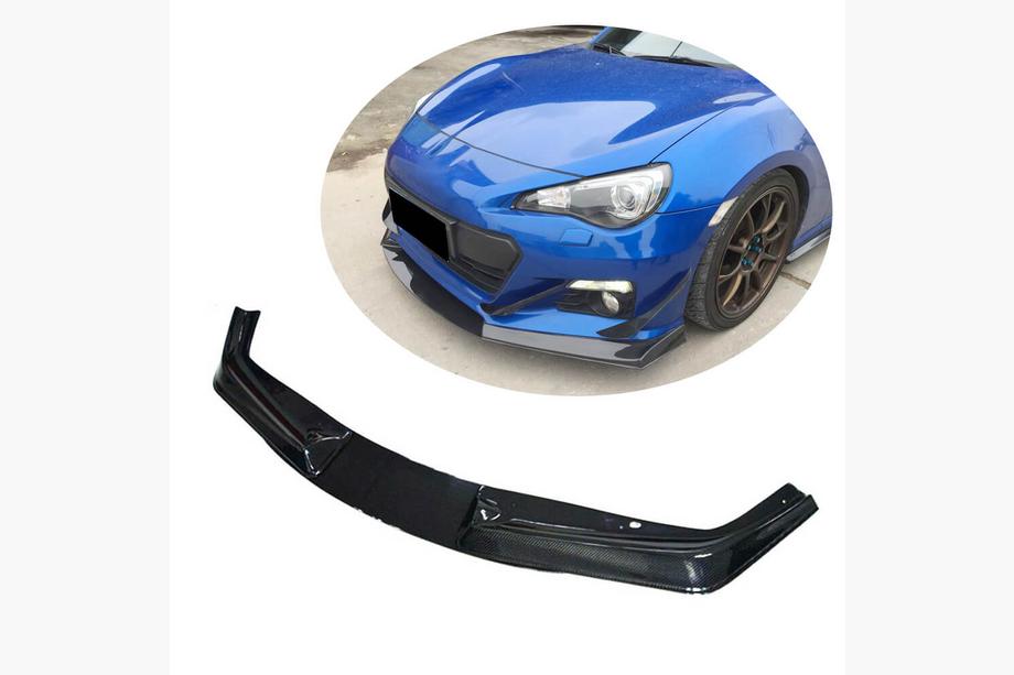 Toyota GT86 2011- гг. Накладка на передний бампер Lip V2 (Карбон) Image