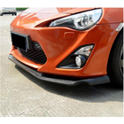 Toyota GT86 2011- гг. Накладка на Передний Бампер Lip V3 (Карбон) фото 3