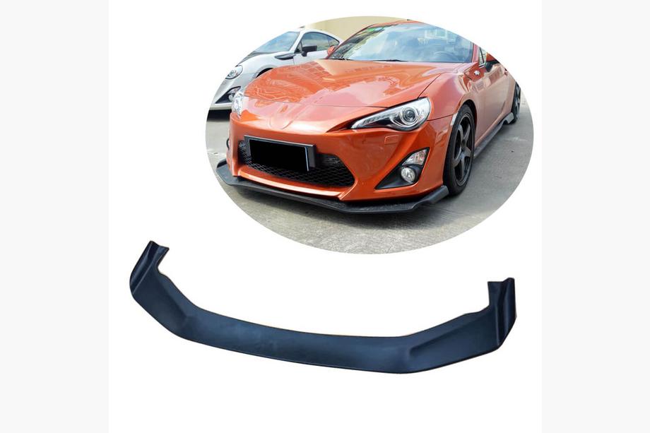Toyota GT86 2011- гг. Накладка на Передний Бампер Lip V3 (Карбон) Image