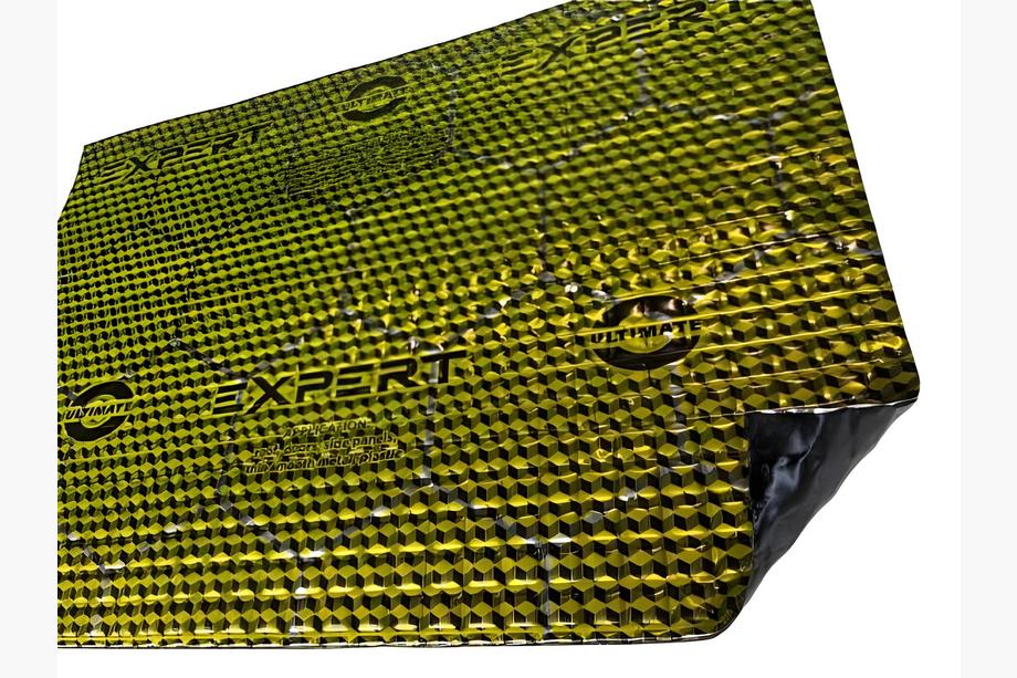 Виброизоляционный лист ULTIMATE EXPERT COLD GOLD 2,1 мм (50x35 см) Фото 1