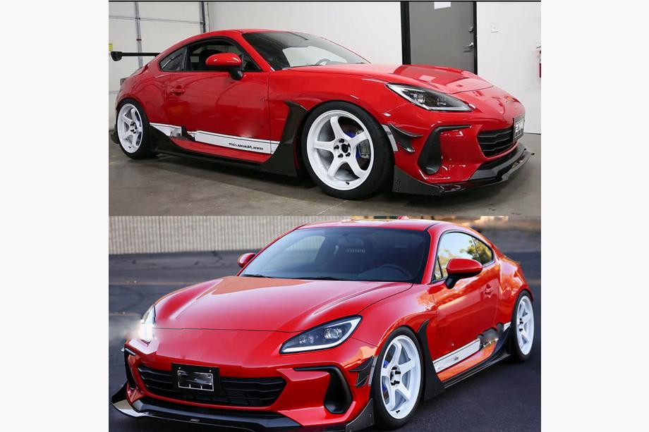Subaru BRZ 2021- гг. Накладка на задний бампер (2021-2023, Карбон) Фото 2