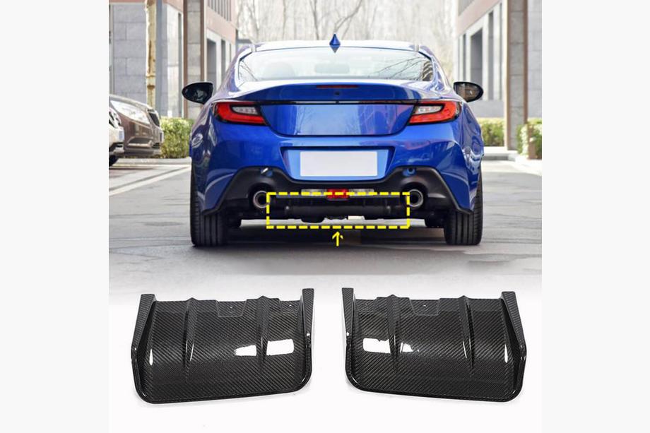 Subaru BRZ 2021- гг. Диффузор заднего бампера V1 (2021-2023, Карбон) Фото 1