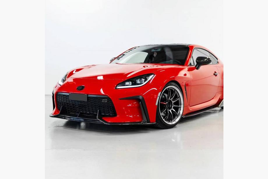 Subaru BRZ 2021- гг. Накладка на передний бампер Lip V2 (2021-2023, Карбон) Фото 2