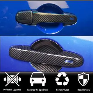 Накладки на дверные ручки Карбон Subaru BRZ 2021- гг. фото 2