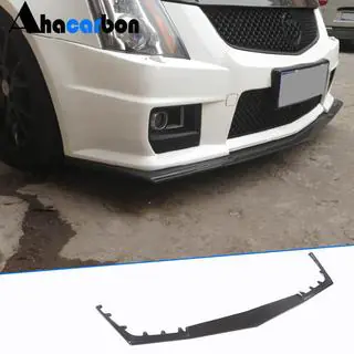 Накладка на передний бампер Lip V1 (для CTS V Coupe, Карбон) фото 1