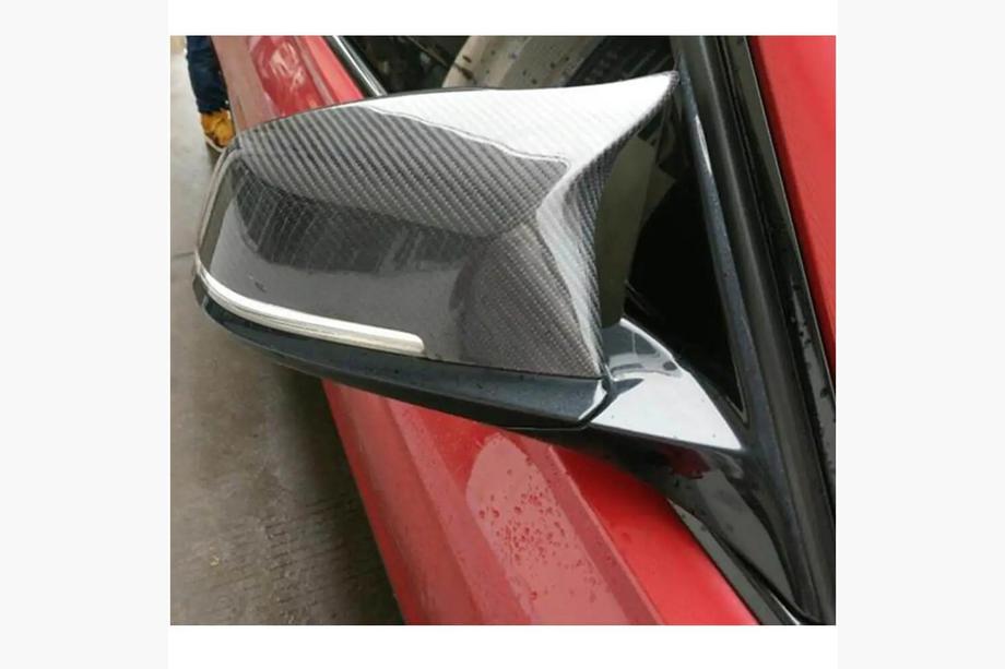 BMW 6 серия F12/F13/F06 2011-2018 гг. Накладки на Зеркала V1 (Карбон) Image