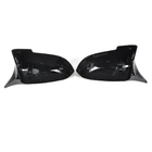 BMW 7 серия F01/F02 2008-2015 гг. Накладки на Зеркала V2 (Карбон) фото 2