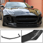 Jaguar F-Type 2013-2024 гг. Накладка на передний бампер Lip (2013-2016, Карбон) фото 1
