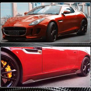 Боковые Пороги (2013-2016, Карбон) Jaguar F-Type 2013-2024 гг. фото 3