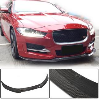 Накладка на Передний Бампер Lip (2015-2019, Карбон) Jaguar XE 2016- гг. фото 1