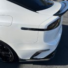 Kia Stinger 2017-2023 гг. Накладка на Задний Бампер (2017-2020, Карбон) фото 4