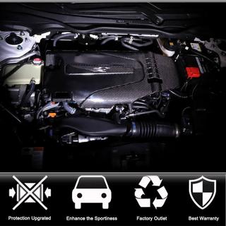 Крышка двигателя (Карбон) Honda Civic Sedan X 2016-2021 гг. фото 2