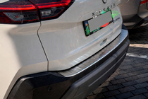 Nissan X-trail T33/Rogue 2022- гг. Накладка на задний бампер Carmos (для e-Power, нержавеющая сталь, матовая) фото 5