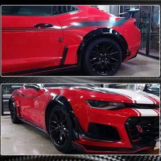 Накладки на арки (2016-2019, Карбон) Chevrolet Camaro 2015- гг. фото 3
