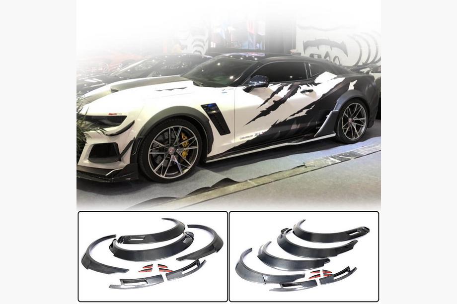 Chevrolet Camaro 2015- гг. Накладки на арки (2016-2019, Карбон) Image