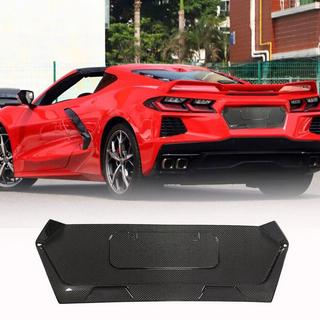 Накладка на крышку багажника карбон (2019-2022, Карбон) Chevrolet Corvette C8 2019- гг. фото 1
