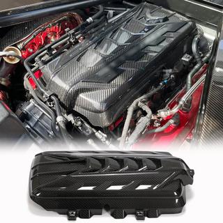 Крышка двигателя (2019-2022, Карбон) Chevrolet Corvette C8 2019- гг. фото 1