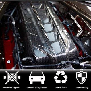Крышка двигателя (2019-2022, Карбон) Chevrolet Corvette C8 2019- гг. фото 2
