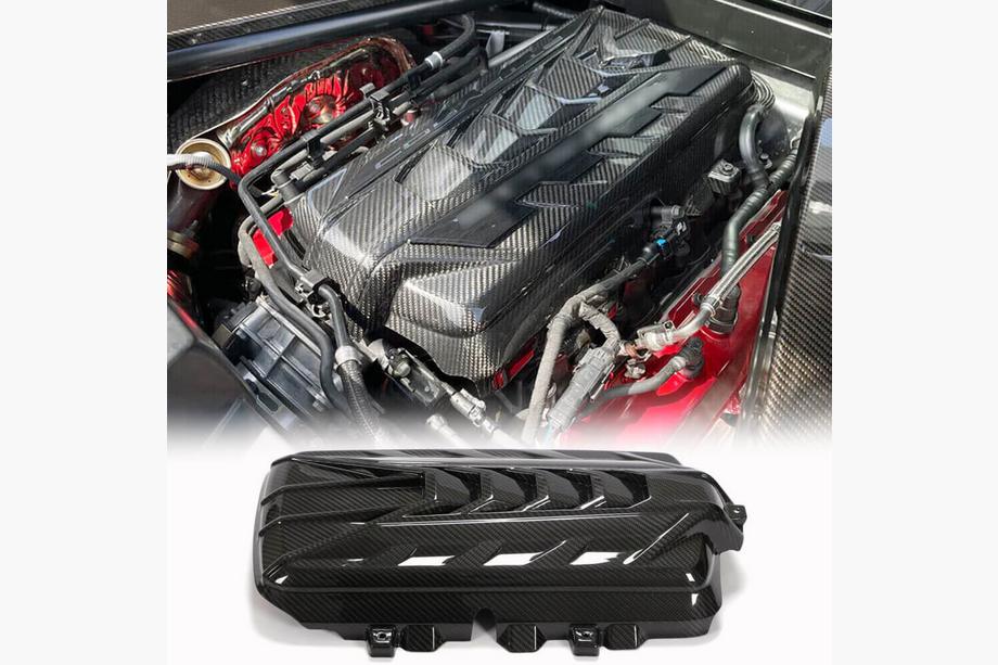 Chevrolet Corvette C8 2019- гг. Крышка двигателя (2019-2022, Карбон) Image