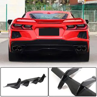 Задний диффузор V2 (2019-2022, Карбон) Chevrolet Corvette C8 2019- гг. фото 2