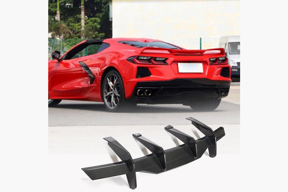 Chevrolet Corvette C8 2019- гг. Задний диффузор V2 (2019-2022, Карбон) Image