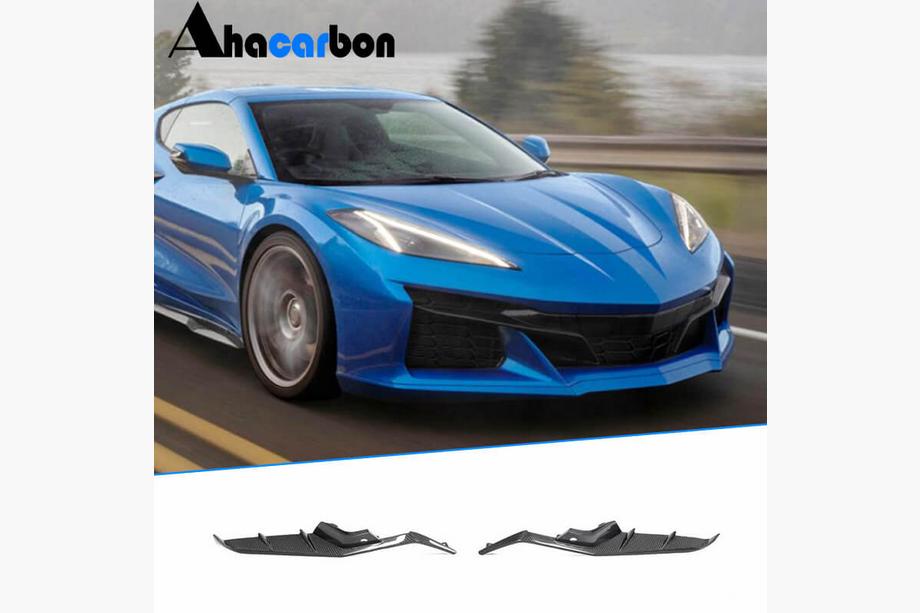 Chevrolet Corvette C8 2019- гг. Карбоновые Накладки на Передний Бампер (для Z06, 2020-2024) Image