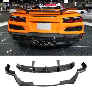 Диффузор заднего бампера (для Z06, 2022-2024, Карбон) Chevrolet Corvette C8 2019- гг. фото 1