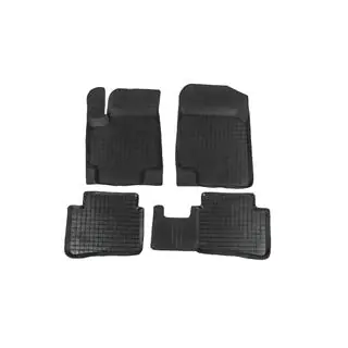 Резиновые коврики с бортиком (4 шт, Polytep) Hyundai Accent 2006-2010 гг. фото 1