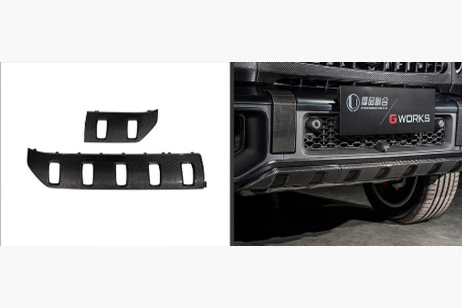 Mercedes G class W465 2025- гг. Нижняя накладка на передний бампер для G63 AMG, Карбон Фото 3
