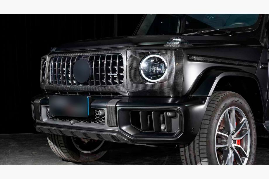 Mercedes G class W465 2025- гг. Нижняя накладка на передний бампер для G63 AMG, Карбон Фото 1