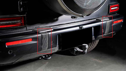 Mercedes G class W465 2025- гг. Комплект накладок на передний и задний бампер (для G63 AMG, карбон) фото 2