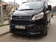 Ford Custom 2013-2022 гг. Накладка на передний бампер (2013-2017, грунтованная под покраску) фото 3