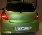 Hyundai I-20 2008-2012 гг. Задняя нижняя накладка (грунт под покраску) фото 1