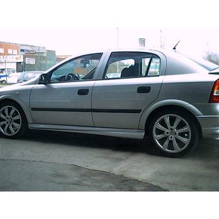 Боковые пороги HB (под покраску) Opel Astra G classic 1998-2012 гг. фото 4