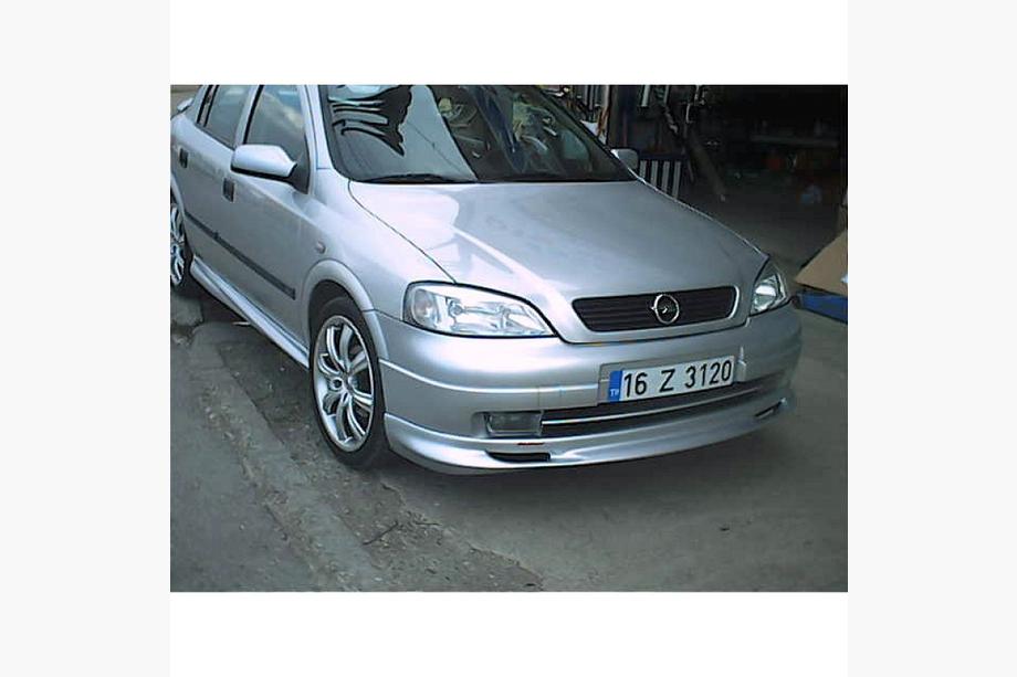 Opel Astra G classic 1998-2012 гг. Передний нижний спойлер HB (грунтованный под покраску) Image