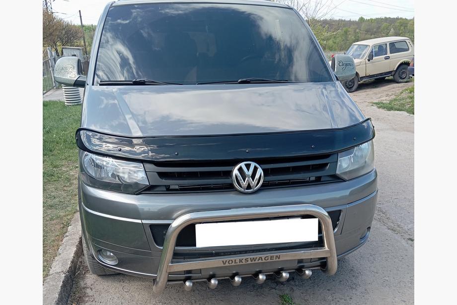 Volkswagen T5 2010-2015 гг. Дефлектор капота (EuroCap) Image