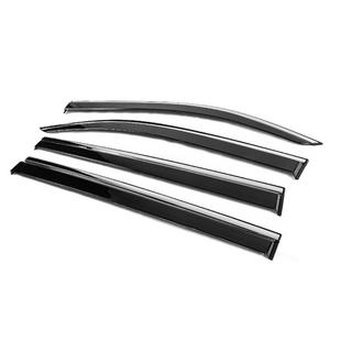 Ветровики с хромированным молдингом Niken Luxury (4 шт) фото 2