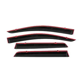 Ветровики с хромированным молдингом Niken Luxury (4 шт) Dodge Journey 2008-2020 гг. фото 4
