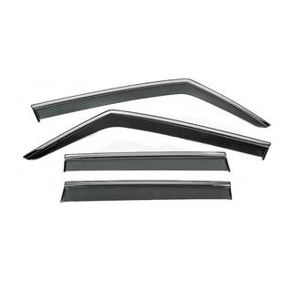 Ветровики с хромированным молдингом Niken Luxury (4 шт) фото 1