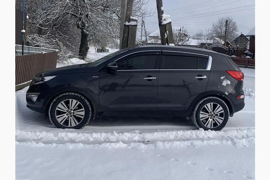 Kia Sportage 2010-2015 гг. Ветровики с хромированным молдингом Niken Luxury (4 шт) Фото 1