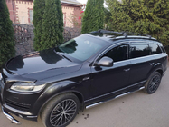 Audi Q7 2005-2015 гг. Багажник (поперечины) на интегрированные рейлинги Skybar V2 120 см (2 шт) Черный фото 1