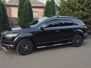 Audi Q7 2005-2015 гг. Багажник (поперечины) на интегрированные рейлинги Skybar V2 120 см (2 шт) Черный фото 4