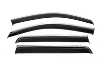 Toyota Hilux 2006-2015 гг. Ветровики с хромированным молдингом Niken Luxury (2011-2015, 4 шт) фото 1