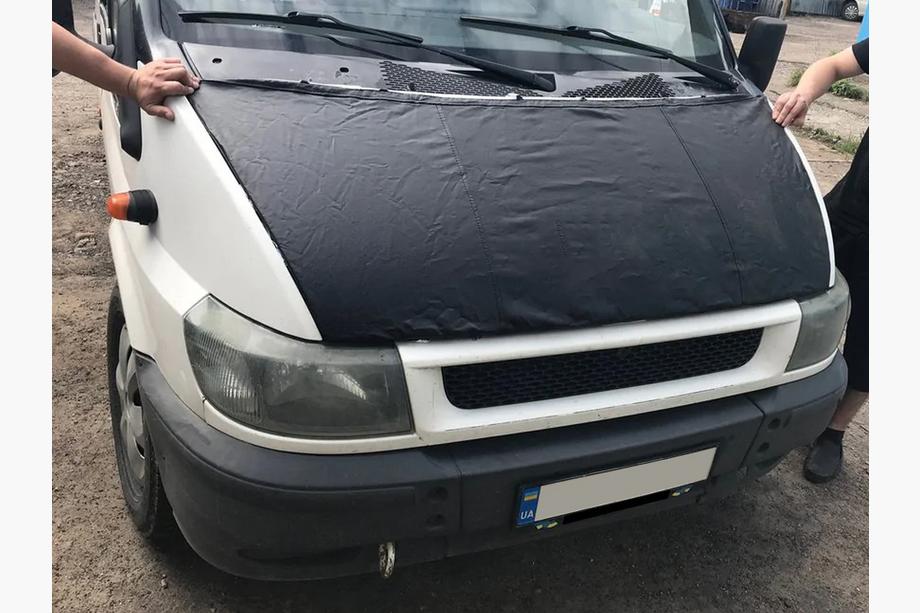 Ford Transit 2000–2014 гг. Чехол капота (2000-2006, кожзам) Image