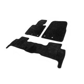 Текстильные коврики Deluxe V-2 (2012-2021, Черный) Toyota Land Cruiser 200 2007-2021 гг. фото 1