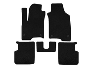 Fiat Panda 2011-2023 гг. Текстильные коврики Deluxe (Черный) фото 1
