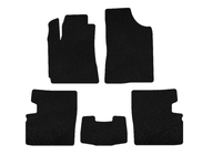 Geely Emgrand EC7 2009- гг. Текстильные коврики Deluxe (2009-2014, HB, 5-дверный, черный) фото 1