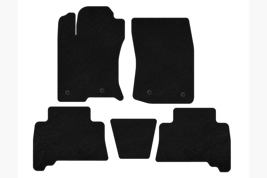 Toyota 4Runner 2009-2024 гг. Текстильные коврики Deluxe (2009-2014, Черный) Image